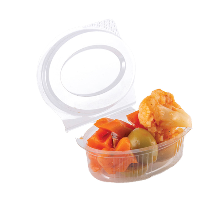 Clear Plastic Food Pot Size 20cc Top 60mm