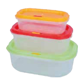 Nazaargo Matrix Rectangular 3 Piece Set Home & Garden > Storage & Organization > Storage Containers Tupperware Box