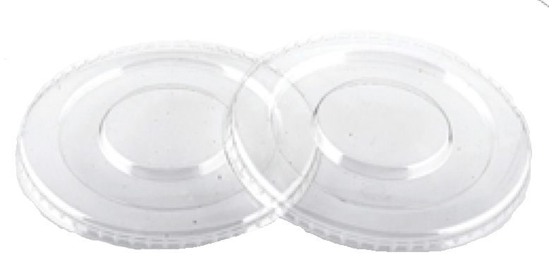 Clear Plastic Cup Flat Lid Top 95mm Size 10oz