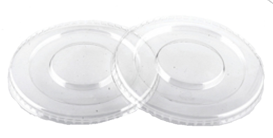 Clear Plastic Cup Flat Lid Top 95mm Size 10oz