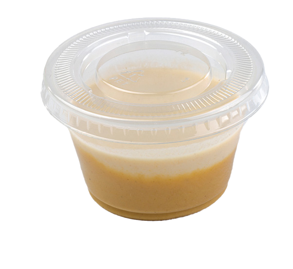 Clear Plastic Sauce Pot Size 2oz