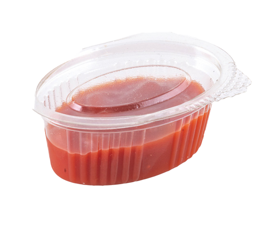 Clear Plastic Sauce Pot Size 50cc Top 78.5mm