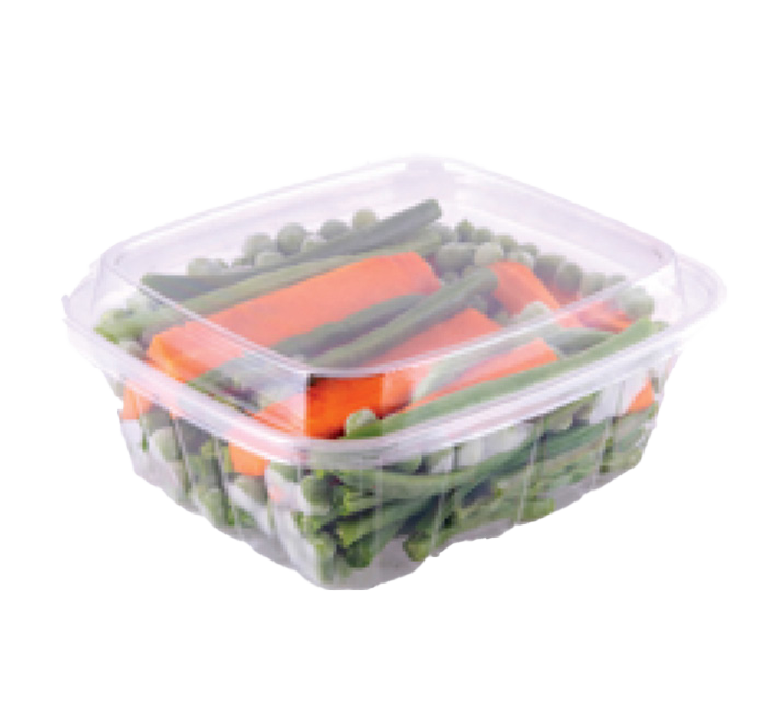 Clear Plastic Food Container Size 750g Top 325mm