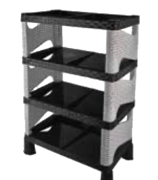 Nazaargo Rattan Shoes Rack 4 Role Home & Garden > Storage & Organization > Baskets  Cupboards &  Storage Show Rack