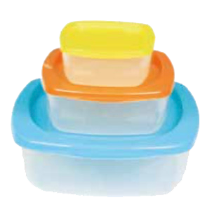 Nazaargo Milano Square 3 Piece Set Home & Garden > Storage & Organization > Storage Containers  Tupperware Box