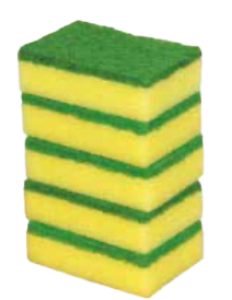 Nazaargo S4 Scrubby Sponge 5 Piece Home & Garden > Household Supplies > Household Cleaning Supplies > Household Cleaning Tools  Cleaning Equipment Sponge