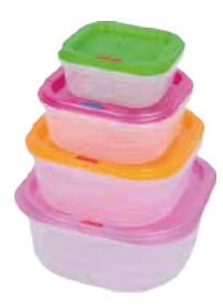 Nazaargo Matrix Square 4 Piece Set Home & Garden > Storage & Organization > Storage Containers  Tupperware Box